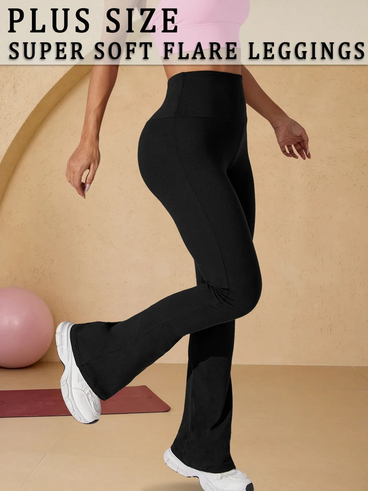 Plus Size Leggings for Women  Super soft High Waisted Tummy Control Yoga Capri Pants  No See Through Workout Running Leggings